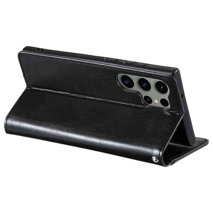 For Samsung Galaxy S24 Ultra 5G Simple 6-Card Wallet Leather Phone Case(Black) - HoMEdemic™ 
