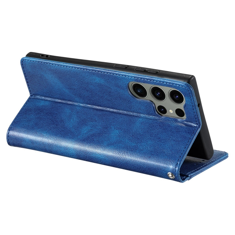 For Samsung Galaxy S24 Ultra 5G Simple 6-Card Wallet Leather Phone Case(Blue) - HoMEdemic™ 