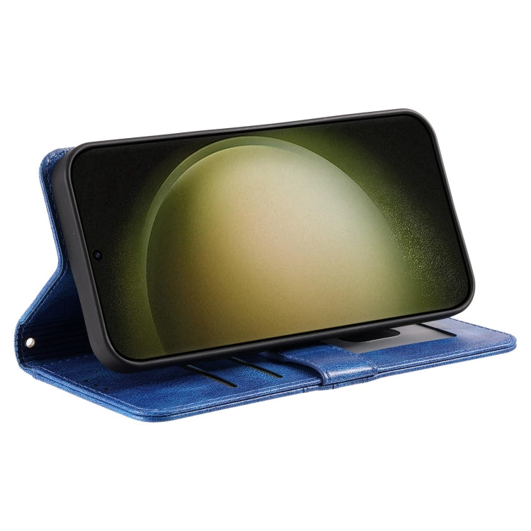 For Samsung Galaxy S24 Ultra 5G Simple 6-Card Wallet Leather Phone Case(Blue) - HoMEdemic™ 