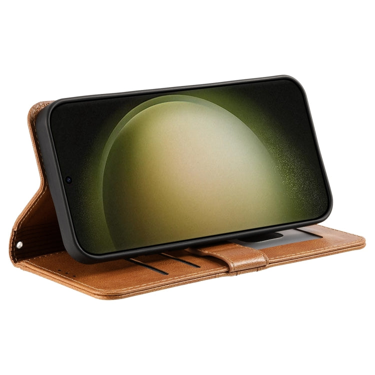 For Samsung Galaxy S24 Ultra 5G Simple 6-Card Wallet Leather Phone Case(Brown) - HoMEdemic™ 
