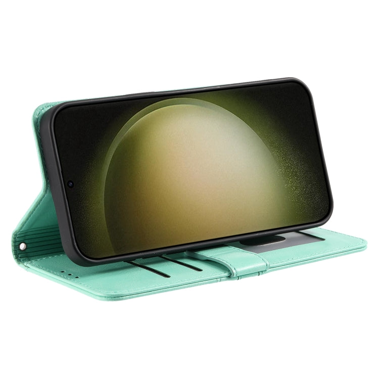 For Samsung Galaxy S24 Ultra 5G Simple 6-Card Wallet Leather Phone Case(Green) - HoMEdemic™ 