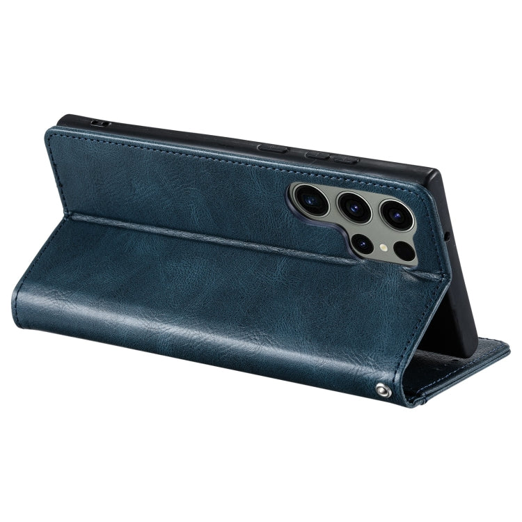 For Samsung Galaxy S24 Ultra 5G Simple 6-Card Wallet Leather Phone Case(Navy Blue) - HoMEdemic™ 