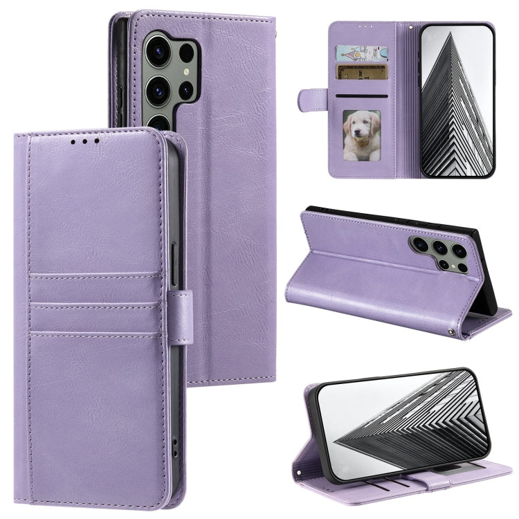 For Samsung Galaxy S24 Ultra 5G Simple 6-Card Wallet Leather Phone Case(Purple) - HoMEdemic™ 