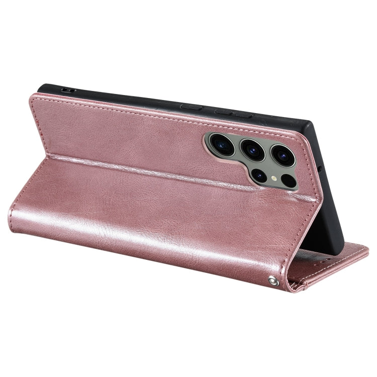 For Samsung Galaxy S24 Ultra 5G Simple 6-Card Wallet Leather Phone Case(Rose Gold) - HoMEdemic™ 