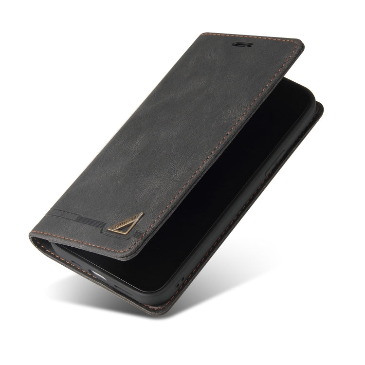 For Samsung Galaxy S24 Ultra 5G Skin Feel Anti-theft Brush Horizontal Flip Leather Case with Holder(Black) - HoMEdemic™ 