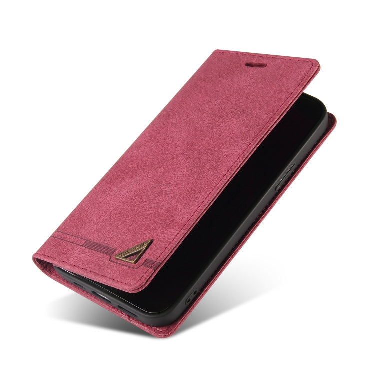 For Samsung Galaxy S24 Ultra 5G Skin Feel Anti-theft Brush Horizontal Flip Leather Case with Holder(Wine Red) - HoMEdemic™ 