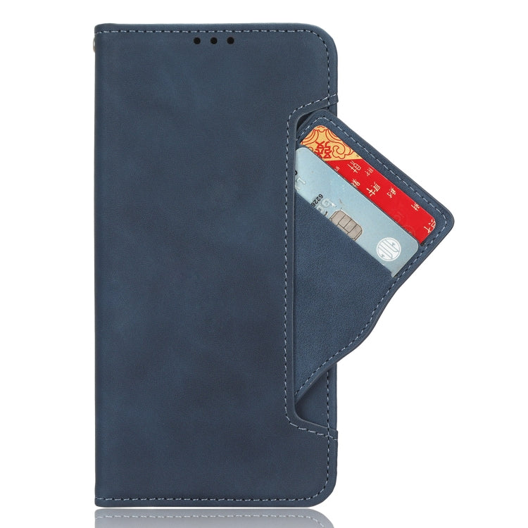 For Samsung Galaxy S24 Ultra 5G Skin Feel Calf Texture Card Slots Leather Phone Case(Blue) - HoMEdemic™ 