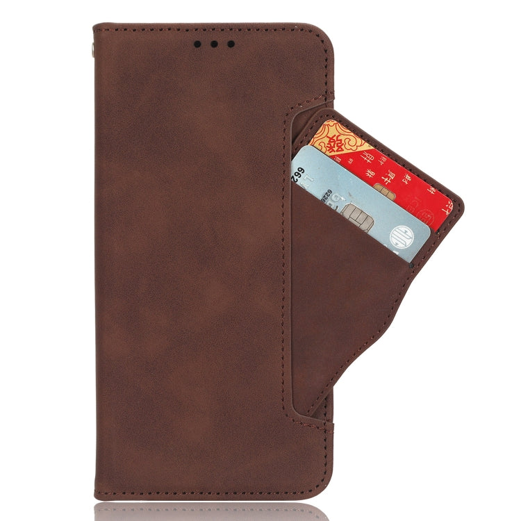 For Samsung Galaxy S24 Ultra 5G Skin Feel Calf Texture Card Slots Leather Phone Case(Brown) - HoMEdemic™ 