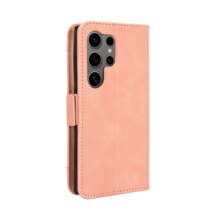 For Samsung Galaxy S24 Ultra 5G Skin Feel Calf Texture Card Slots Leather Phone Case(Pink) - HoMEdemic™ 