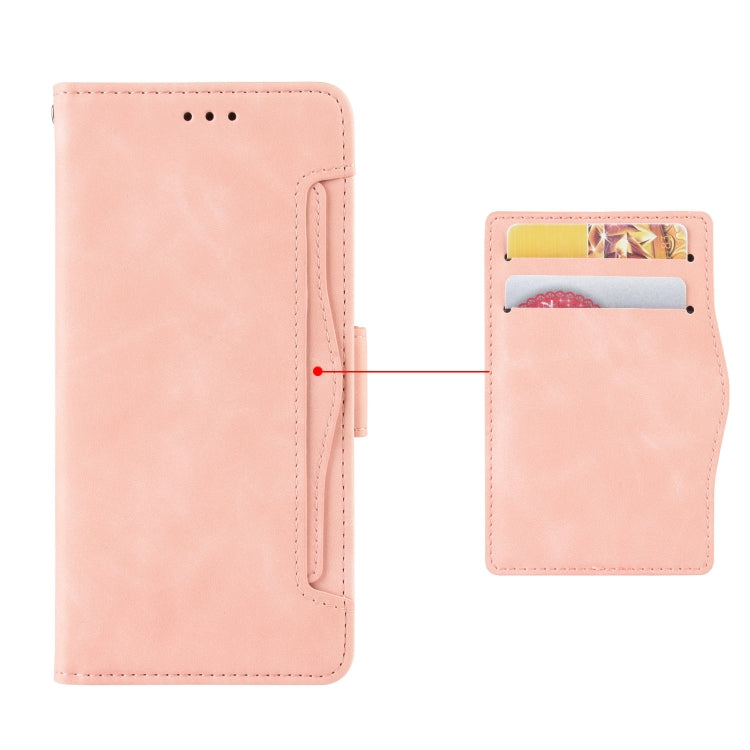For Samsung Galaxy S24 Ultra 5G Skin Feel Calf Texture Card Slots Leather Phone Case(Pink) - HoMEdemic™ 