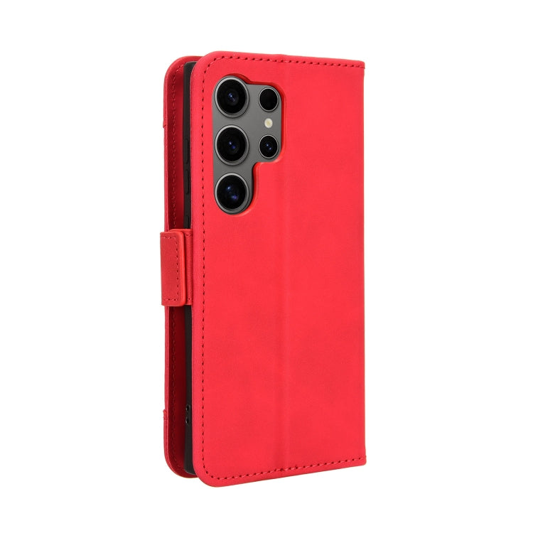 For Samsung Galaxy S24 Ultra 5G Skin Feel Calf Texture Card Slots Leather Phone Case(Red) - HoMEdemic™ 