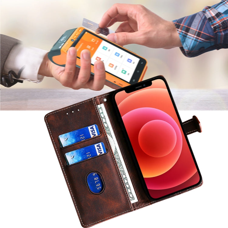 For Samsung Galaxy S24 Ultra 5G Skin Feel Magnetic Buckle Leather Phone Case(Brown) - HoMEdemic™ 