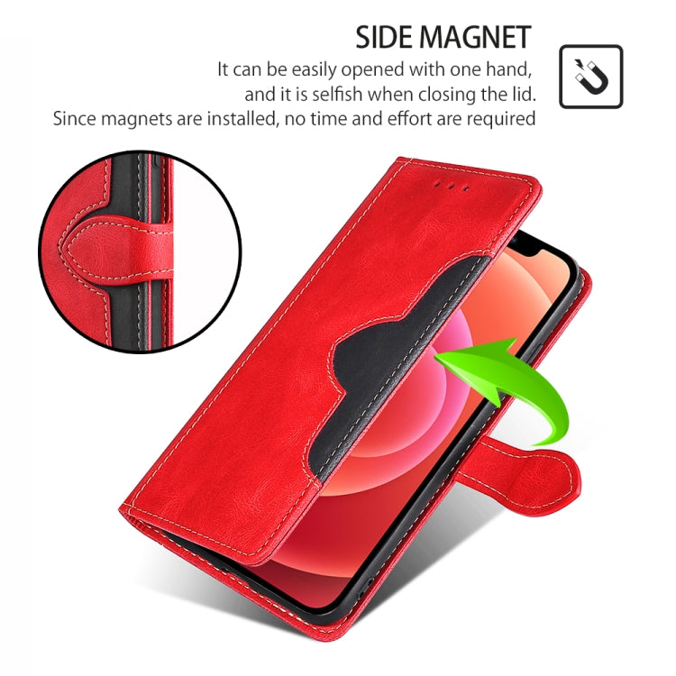 For Samsung Galaxy S24 Ultra 5G Skin Feel Magnetic Buckle Leather Phone Case(Red) - HoMEdemic™ 