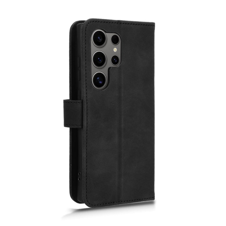 For Samsung Galaxy S24 Ultra 5G Skin Feel Magnetic Flip Leather Phone Case(Black) - HoMEdemic™ 
