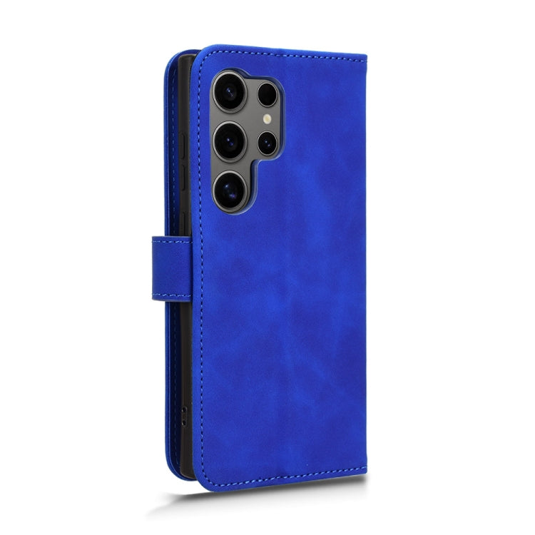 For Samsung Galaxy S24 Ultra 5G Skin Feel Magnetic Flip Leather Phone Case(Blue) - HoMEdemic™ 