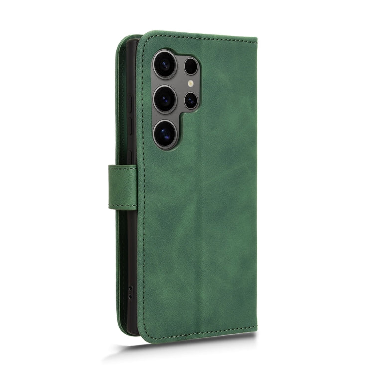 For Samsung Galaxy S24 Ultra 5G Skin Feel Magnetic Flip Leather Phone Case(Green) - HoMEdemic™ 