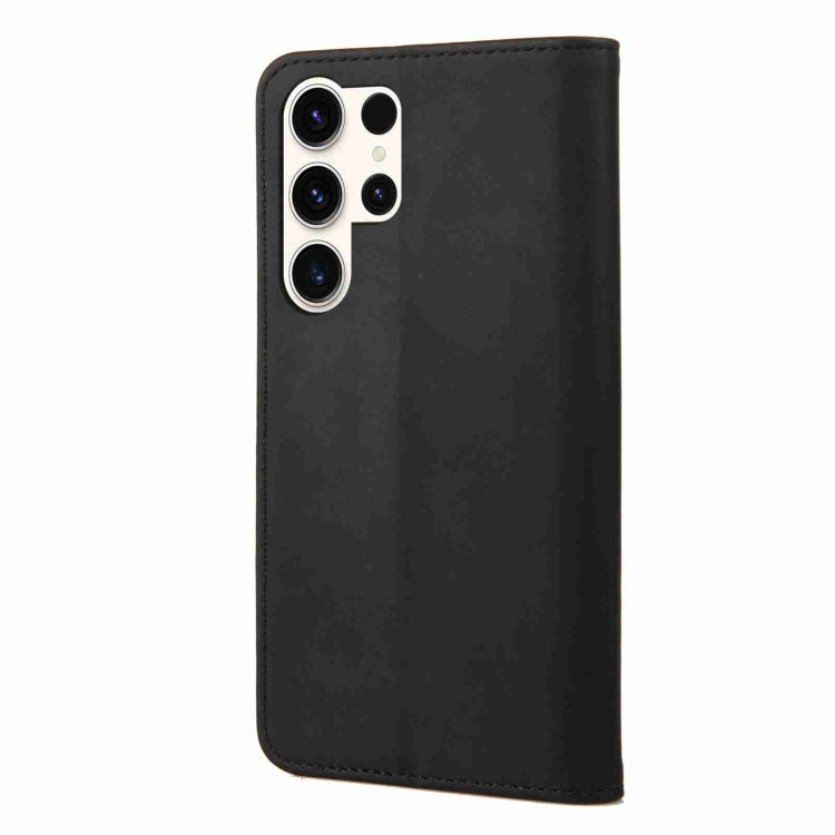 For Samsung Galaxy S24 Ultra 5G Skin Feel Splicing Leather Phone Case(Black) - HoMEdemic™ 