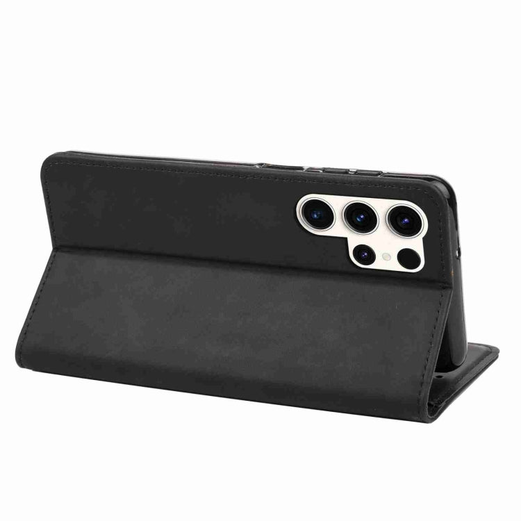 For Samsung Galaxy S24 Ultra 5G Skin Feel Splicing Leather Phone Case(Black) - HoMEdemic™ 