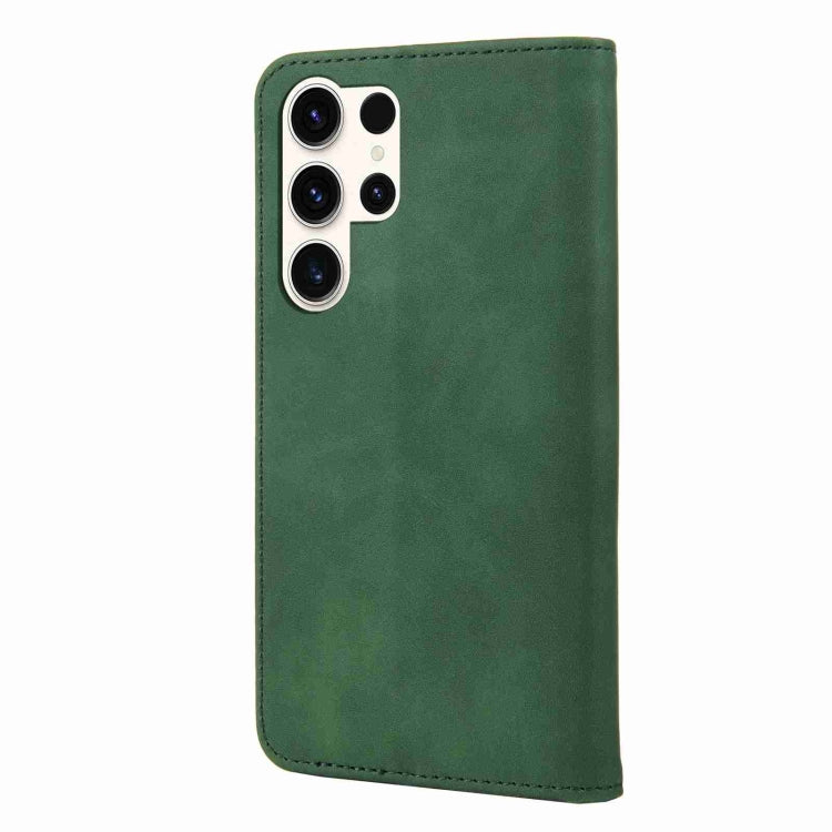 For Samsung Galaxy S24 Ultra 5G Skin Feel Splicing Leather Phone Case(Green) - HoMEdemic™ 