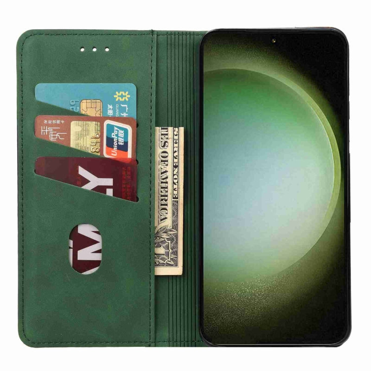 For Samsung Galaxy S24 Ultra 5G Skin Feel Splicing Leather Phone Case(Green) - HoMEdemic™ 