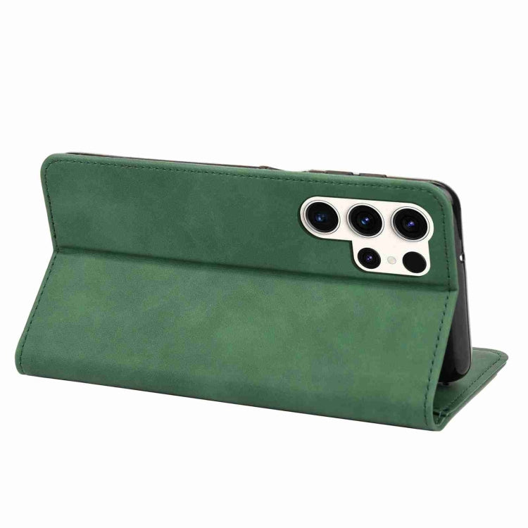 For Samsung Galaxy S24 Ultra 5G Skin Feel Splicing Leather Phone Case(Green) - HoMEdemic™ 