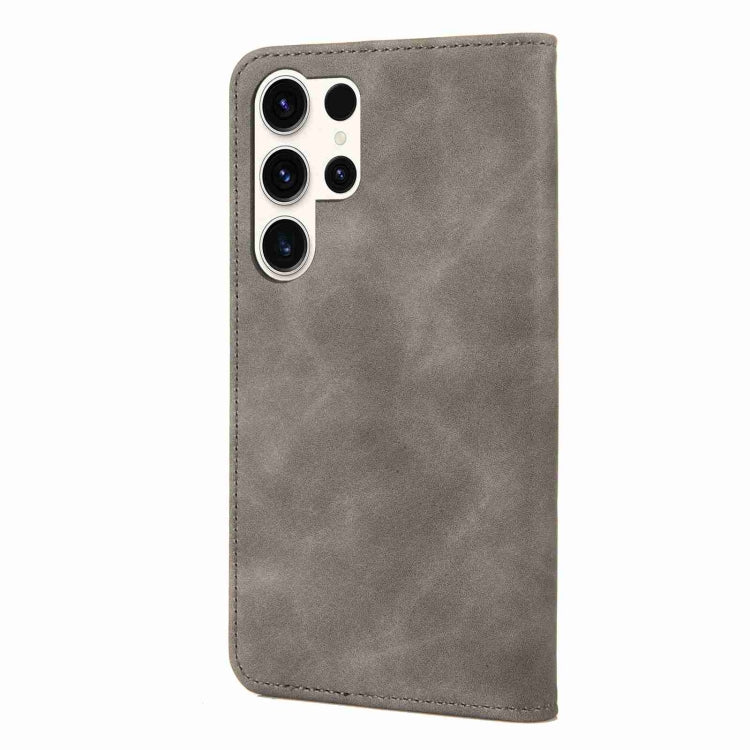For Samsung Galaxy S24 Ultra 5G Skin Feel Splicing Leather Phone Case(Grey) - HoMEdemic™ 
