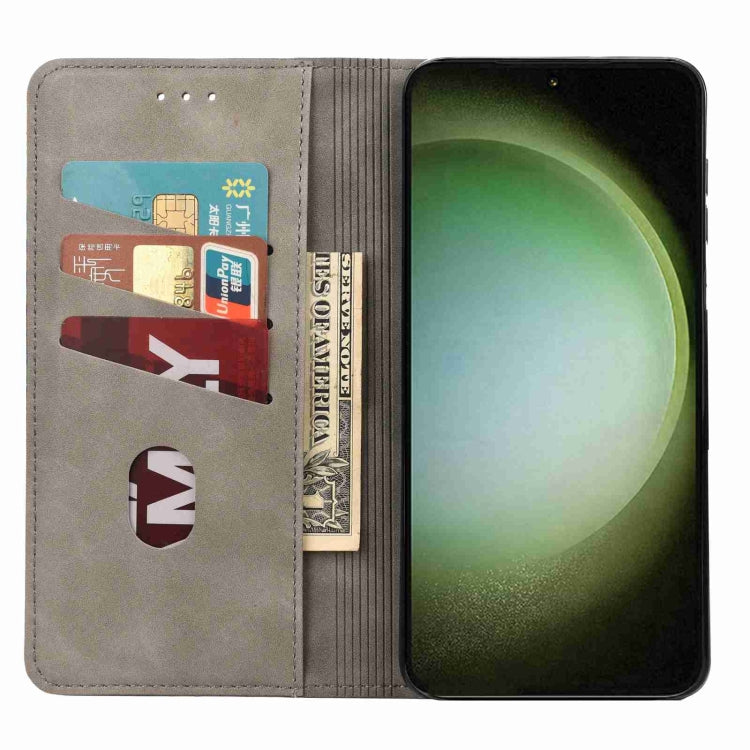 For Samsung Galaxy S24 Ultra 5G Skin Feel Splicing Leather Phone Case(Grey) - HoMEdemic™ 