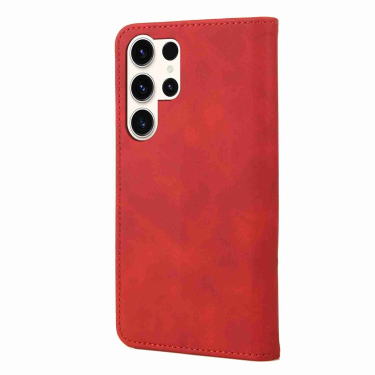 For Samsung Galaxy S24 Ultra 5G Skin Feel Splicing Leather Phone Case(Red) - HoMEdemic™ 