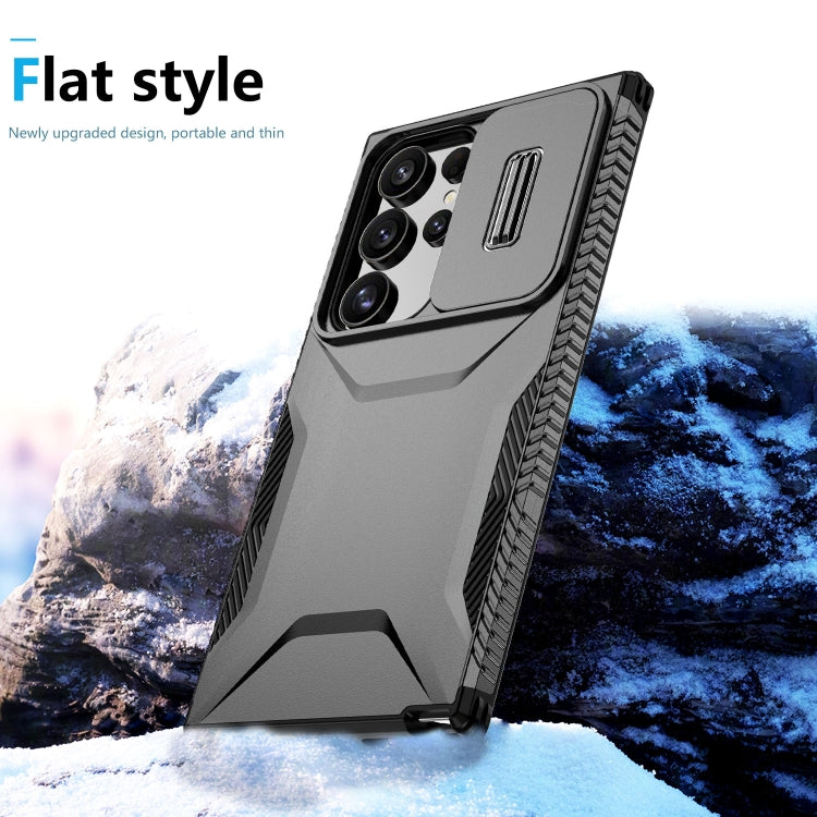 For Samsung Galaxy S24 Ultra 5G Sliding Camshield Phone Case(Black) - HoMEdemic™ 