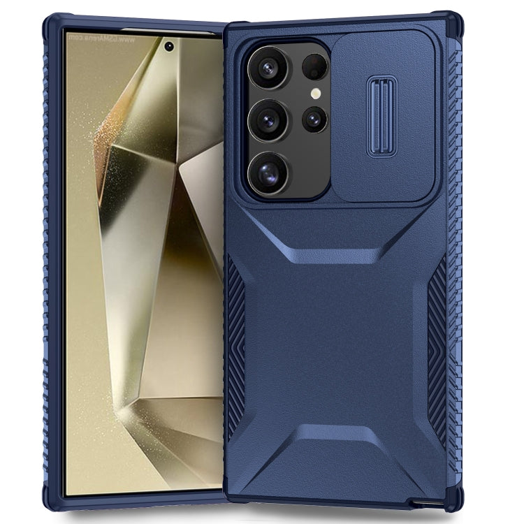 For Samsung Galaxy S24 Ultra 5G Sliding Camshield Phone Case(Blue) - HoMEdemic™ 