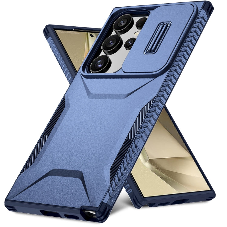 For Samsung Galaxy S24 Ultra 5G Sliding Camshield Phone Case(Blue) - HoMEdemic™ 