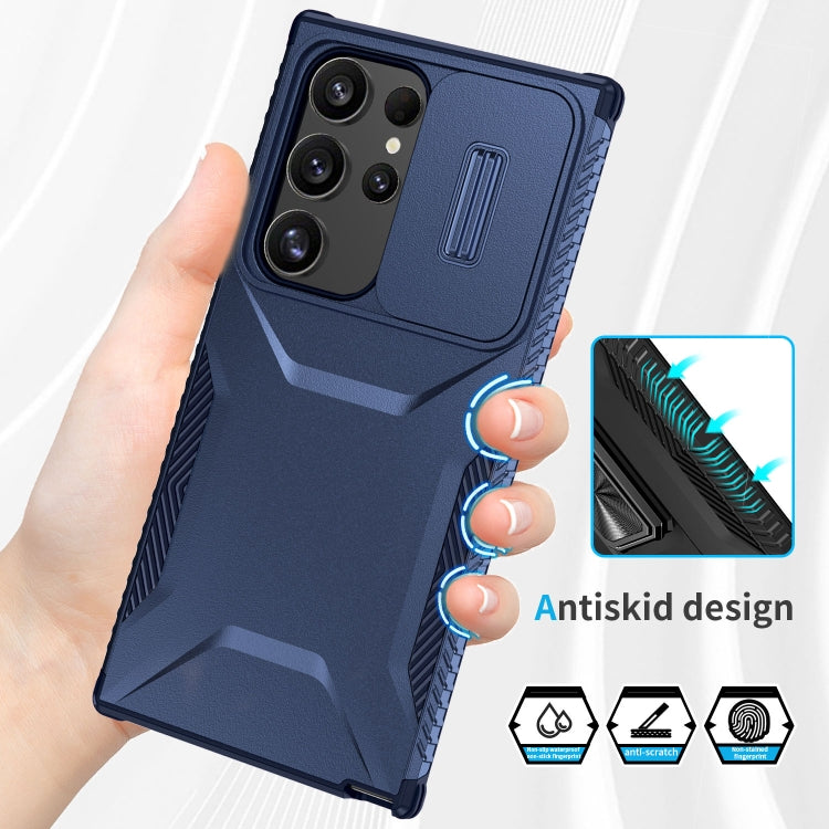 For Samsung Galaxy S24 Ultra 5G Sliding Camshield Phone Case(Blue) - HoMEdemic™ 