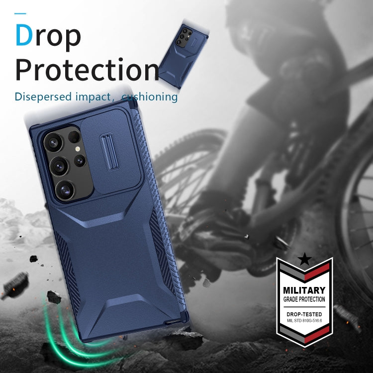 For Samsung Galaxy S24 Ultra 5G Sliding Camshield Phone Case(Blue) - HoMEdemic™ 