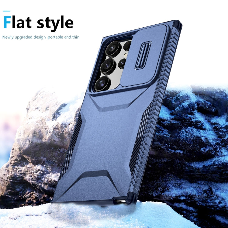 For Samsung Galaxy S24 Ultra 5G Sliding Camshield Phone Case(Blue) - HoMEdemic™ 