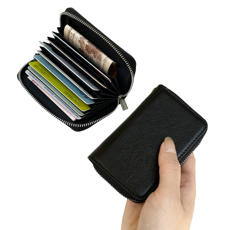For Samsung Galaxy S24 Ultra 5G Solid Color Zipper 11-Card Slots Bag Phone Case with Lanyard(Black) - HoMEdemic™ 