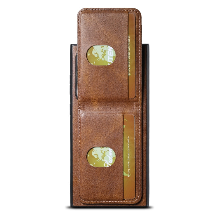 For Samsung Galaxy S24 Ultra 5G Suteni H03 Oil Wax Leather Wallet Stand Back Phone Case(Brown) - HoMEdemic™ 