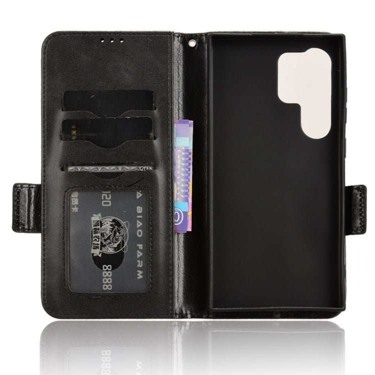 For Samsung Galaxy S24 Ultra 5G Symmetrical Triangle Leather Phone Case(Black) - HoMEdemic™ 