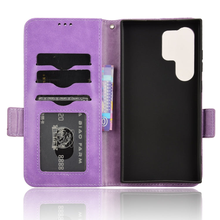 For Samsung Galaxy S24 Ultra 5G Symmetrical Triangle Leather Phone Case(Purple) - HoMEdemic™ 