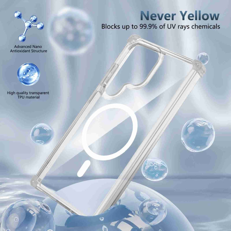 For Samsung Galaxy S24 Ultra 5G Transparent MagSafe Magnetic Phone Case(Transparent) - HoMEdemic™ 
