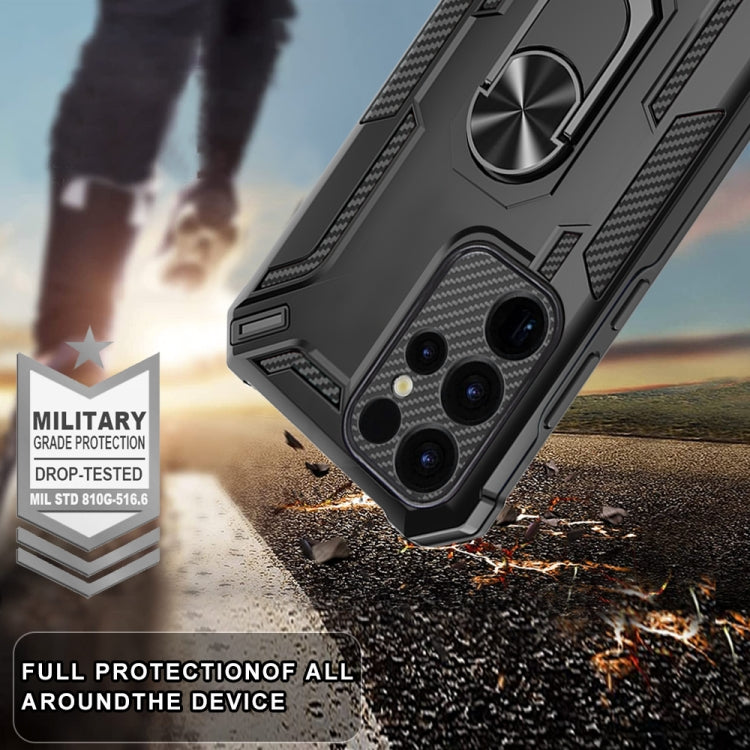 For Samsung Galaxy S24 Ultra 5G Warship Armor 2 in 1 Shockproof Phone Case(Black) - HoMEdemic™ 