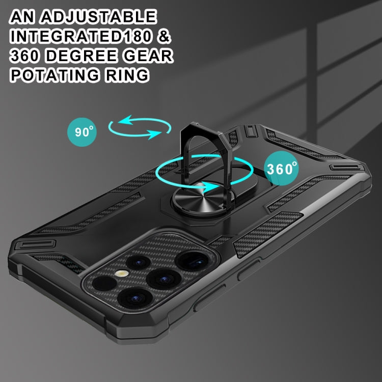 For Samsung Galaxy S24 Ultra 5G Warship Armor 2 in 1 Shockproof Phone Case(Black) - HoMEdemic™ 