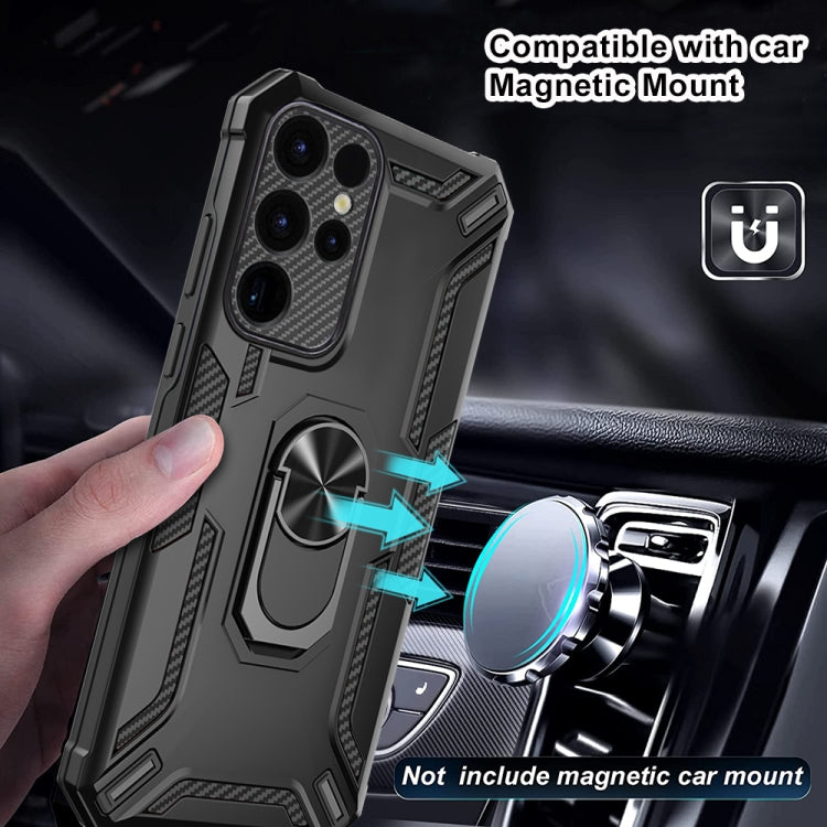 For Samsung Galaxy S24 Ultra 5G Warship Armor 2 in 1 Shockproof Phone Case(Black) - HoMEdemic™ 