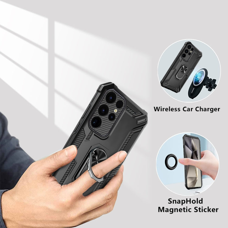 For Samsung Galaxy S24 Ultra 5G Warship Armor 2 in 1 Shockproof Phone Case(Royal Blue) - HoMEdemic™ 