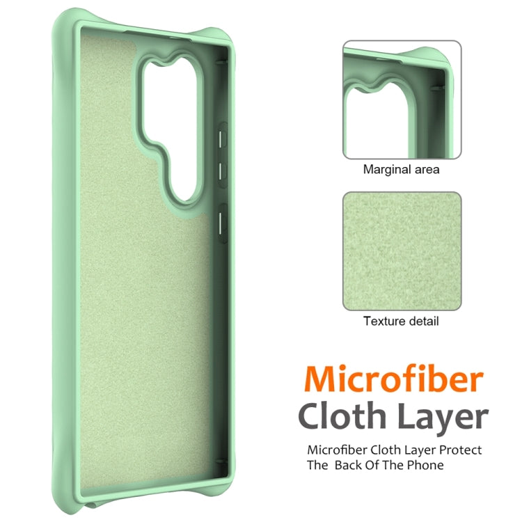 For Samsung Galaxy S24 Ultra 5G Wave Texture MagSafe Magnetic Liquid Silicone Phone Case(Green) - HoMEdemic™ 