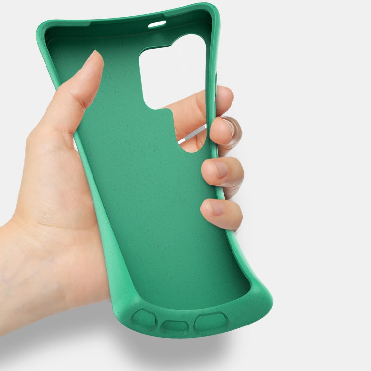 For Samsung Galaxy S24 Ultra 5G Wheat Straw Material + TPU Phone Case(Army Green) - HoMEdemic™ 