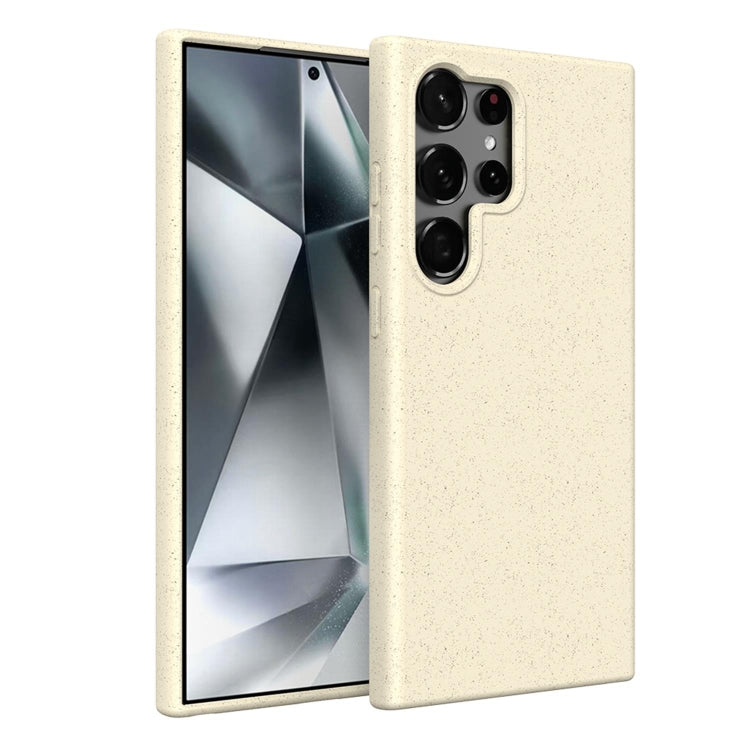 For Samsung Galaxy S24 Ultra 5G Wheat Straw Material + TPU Phone Case(White) - HoMEdemic™ 