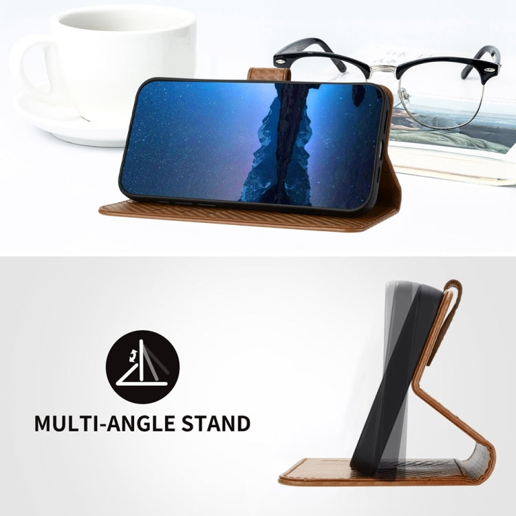 For Samsung Galaxy S24 Ultra 5G YX0070 Carbon Fiber Buckle Leather Phone Case with Lanyard(Coffee) - HoMEdemic™ 