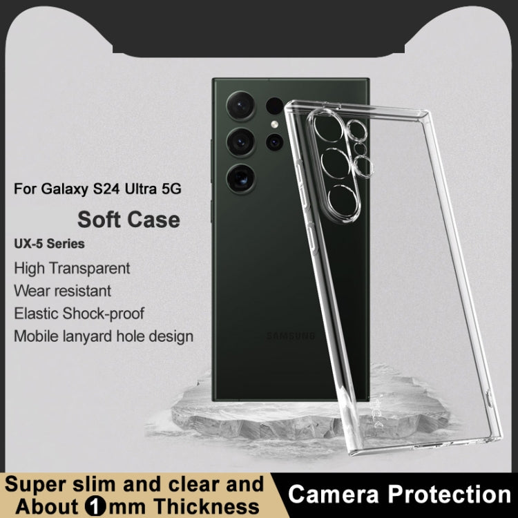 For Samsung Galaxy S24 Ultra 5G imak UX-5 Series Transparent Shockproof TPU Protective Case(Transparent) - HoMEdemic™ 