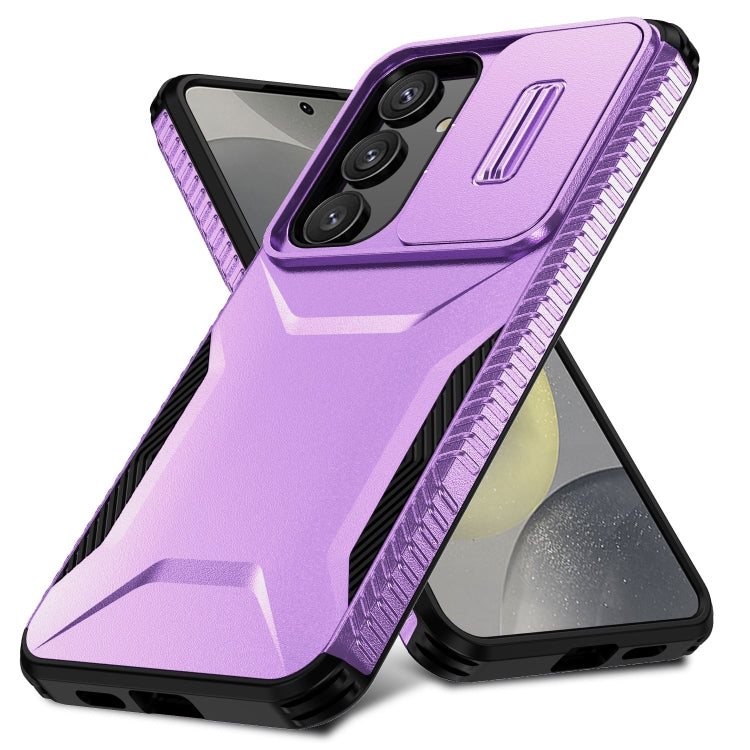 For Samsung Galaxy S25 5G / S24 5G Sliding Camshield Phone Case(Purple) - HoMEdemic™ 