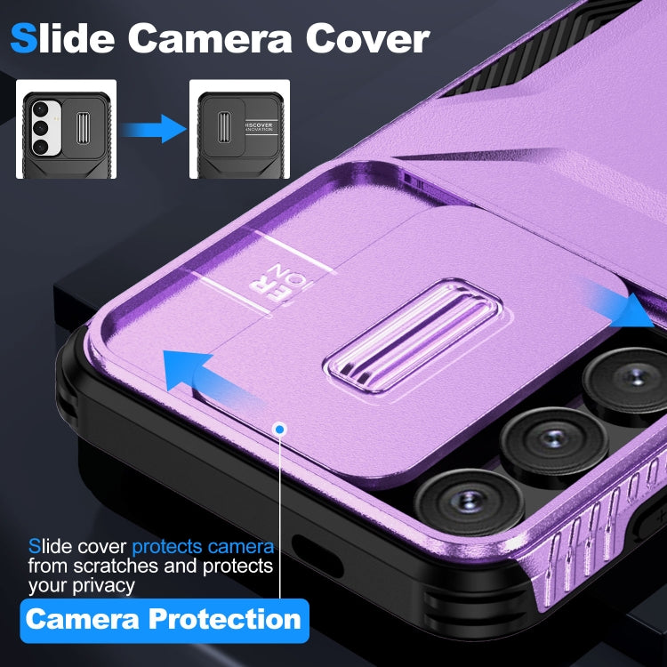 For Samsung Galaxy S25 5G / S24 5G Sliding Camshield Phone Case(Purple) - HoMEdemic™ 